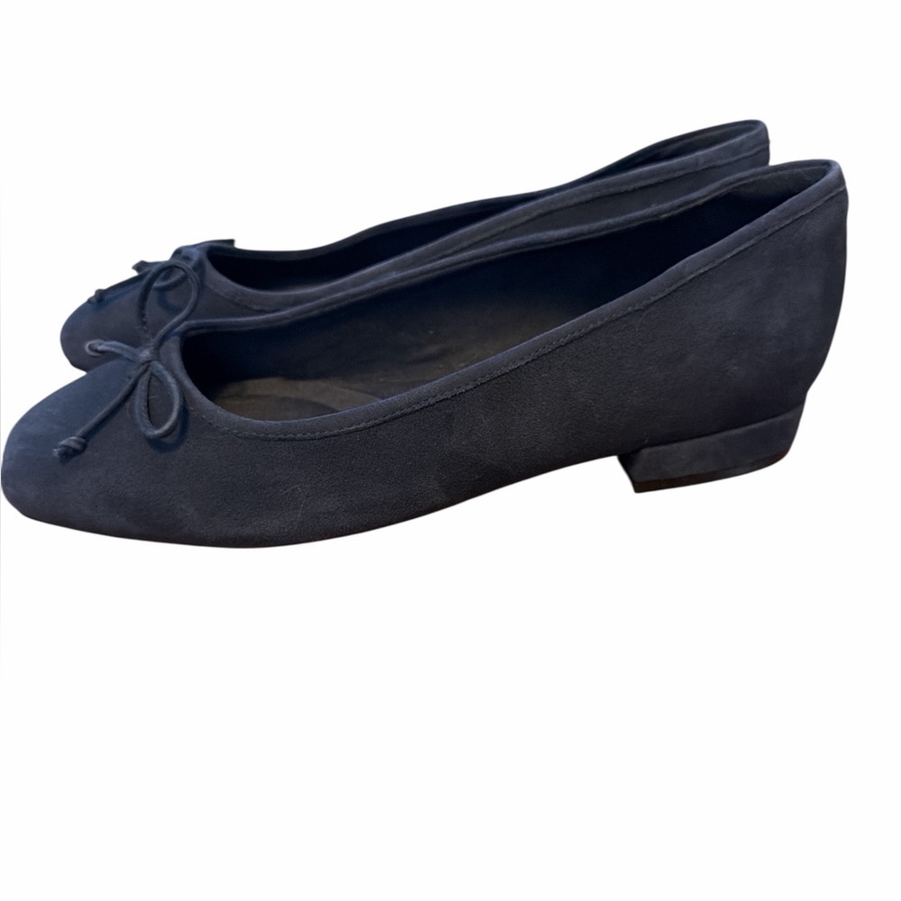 Rockport Navy Suede Bow Ballet Flat - Picture 4 of 6